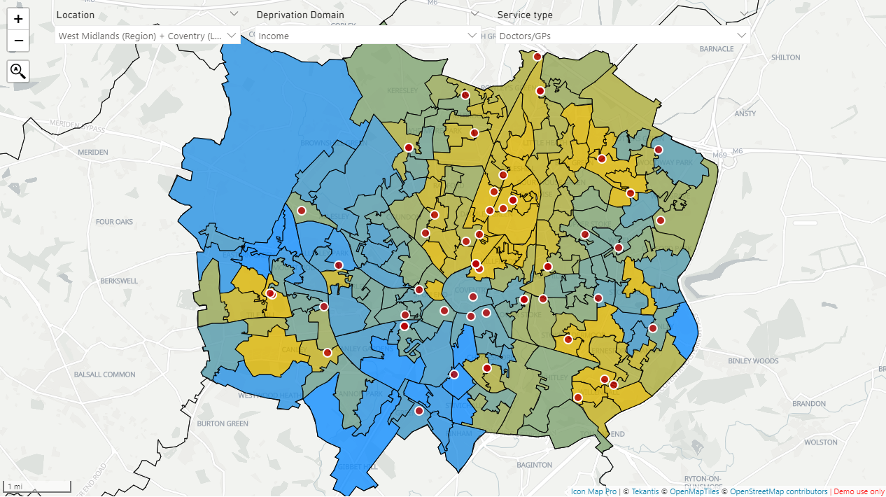 Choropleth and Data Points